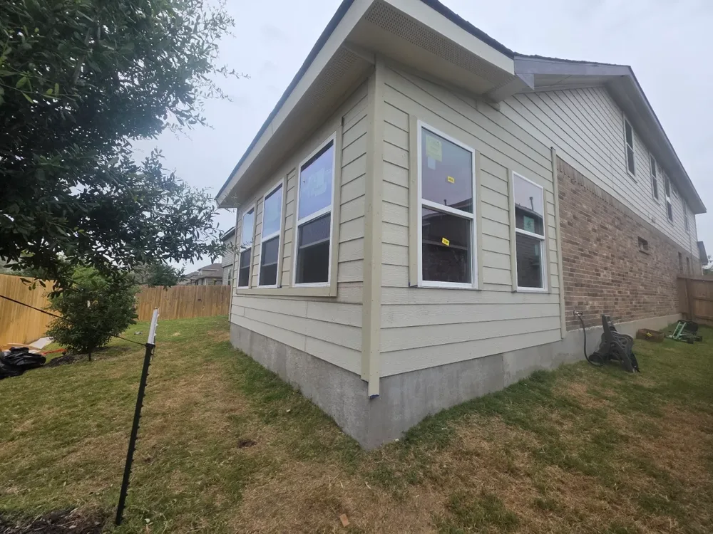 Completed exterior addition by Sua's Handyman Services
