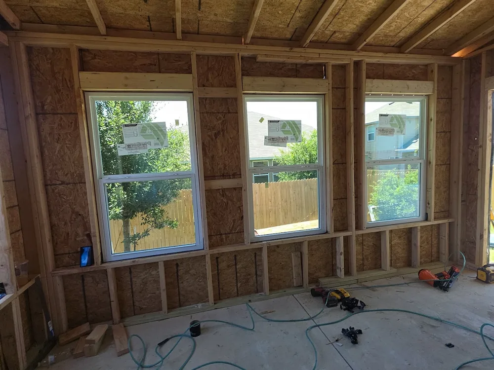 Interior window and wall framing by Sua's Handyman Services